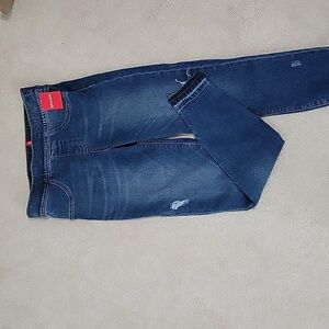 Spanx distressed denim legging Small